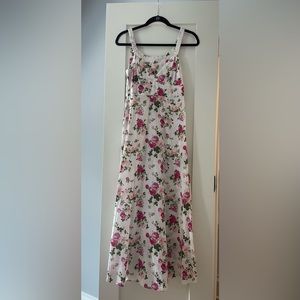 LoveShackFancy white cotton midi dress